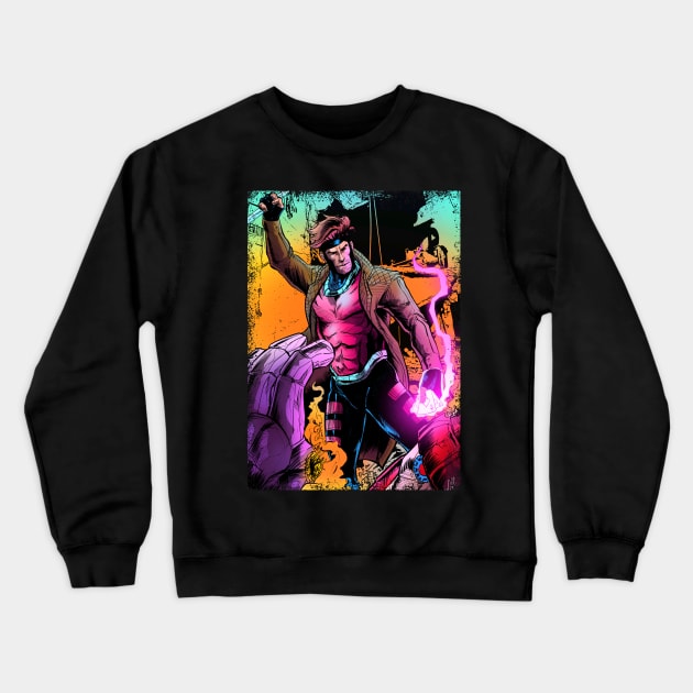 Gambit Crewneck Sweatshirt by carrillo_art_studios